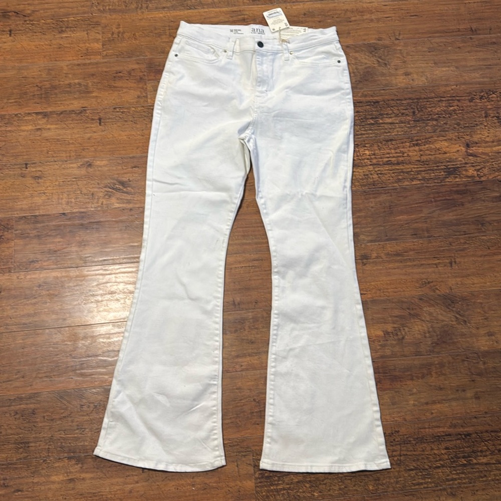 Ana white flair jeans